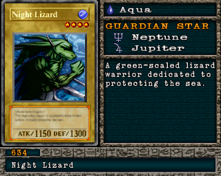Detalhes da carta Night Lizard