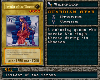 Detalhes da carta Invader of the Throne