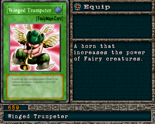 Detalhes da carta Winged Trumpeter