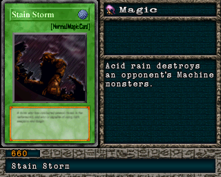 Detalhes da carta Stain Storm