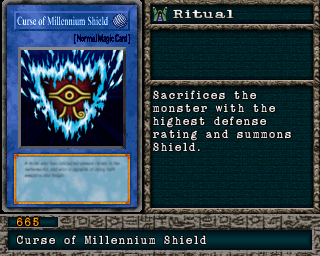 Detalhes da carta Curse of Millennium Shield