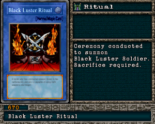 Detalhes da carta Black Luster Ritual