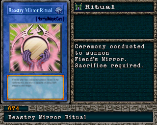 Detalhes da carta Beastry Mirror Ritual
