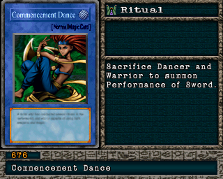 Detalhes da carta Commencement Dance