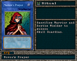 Detalhes da carta Novox's Prayer