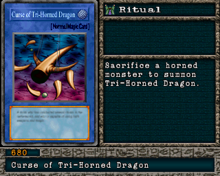 Detalhes da carta Curse of Tri-Horned Dragon
