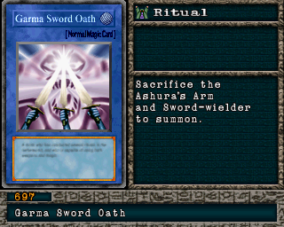 Detalhes da carta Garma Sword Oath