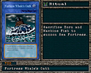 Detalhes da carta Fortress Whale's Oath