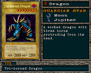 Detalhes da carta Tri-horned Dragon