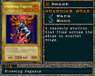 Firewing Pegasus em Forbidden Memories