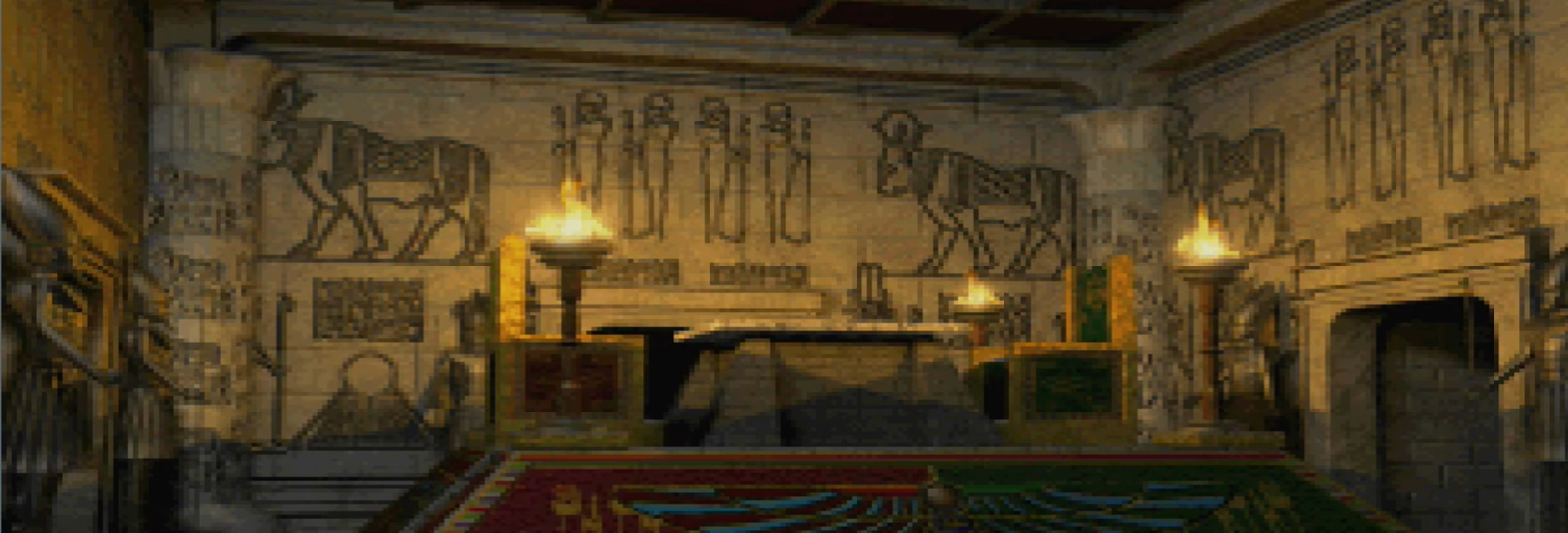Duel Ground no Antigo Egito em Yu-Gi-Oh! Forbidden Memories