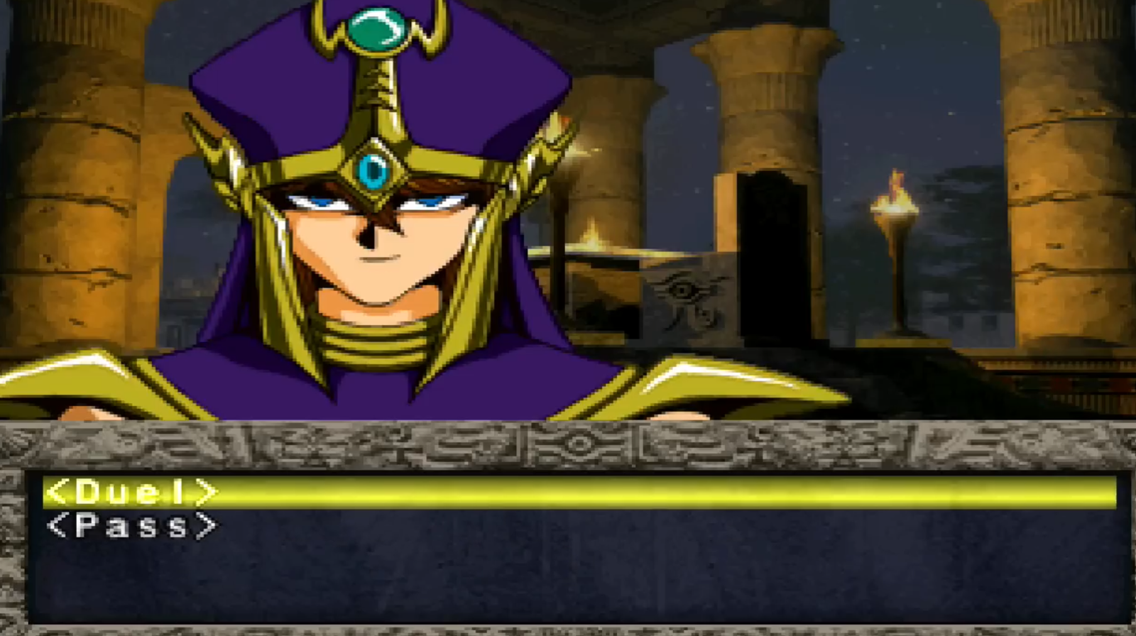 Seto desafiando o príncipe em Forbidden Memories