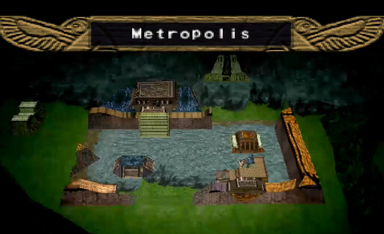 Metropolis destruída no Antigo Egito em Forbidden Memories