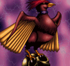 Skull Red Bird